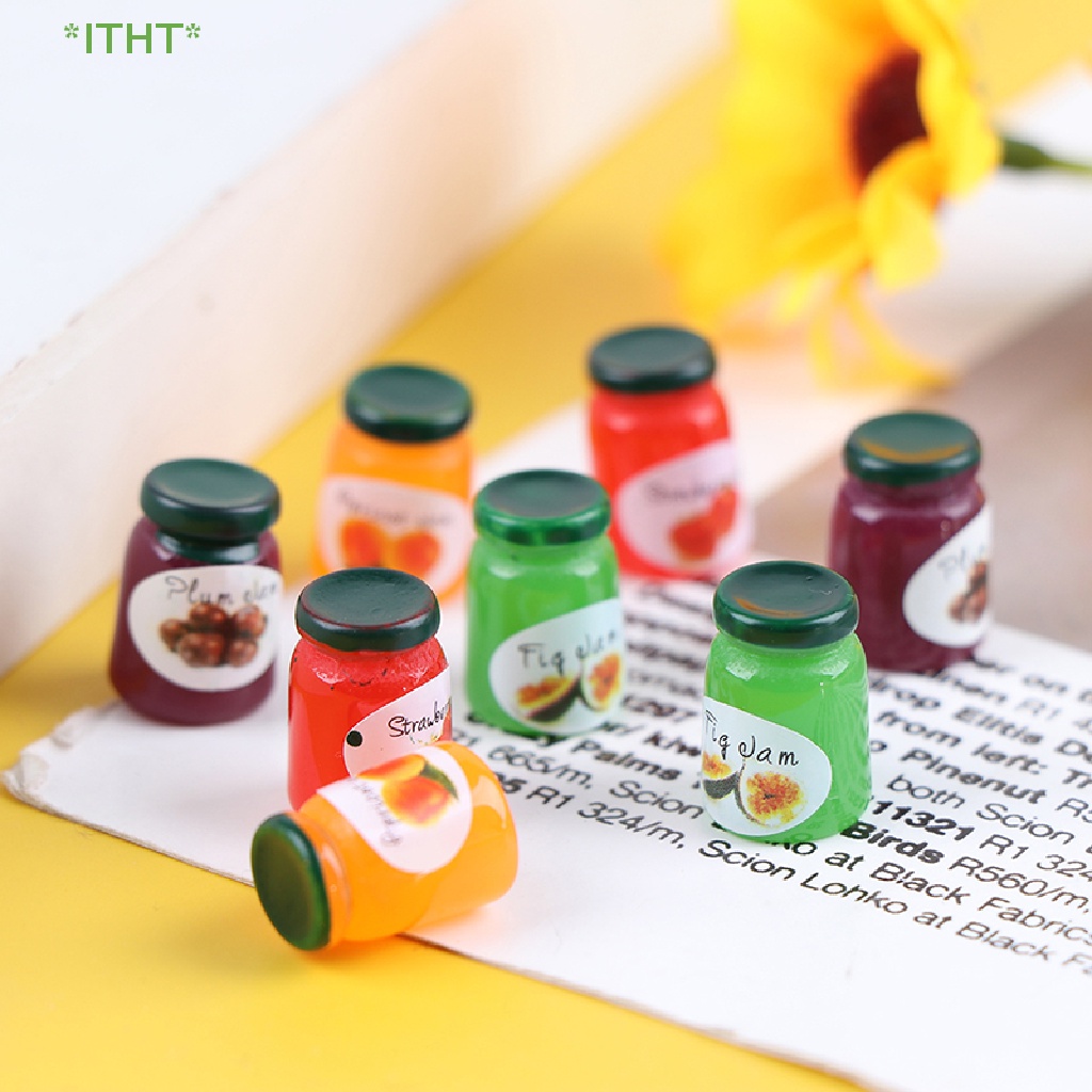 Bộ 2 Hũ Mứt Trái Cây Đồ Chơi Mini Cho Nhà Búp Bê Mới
