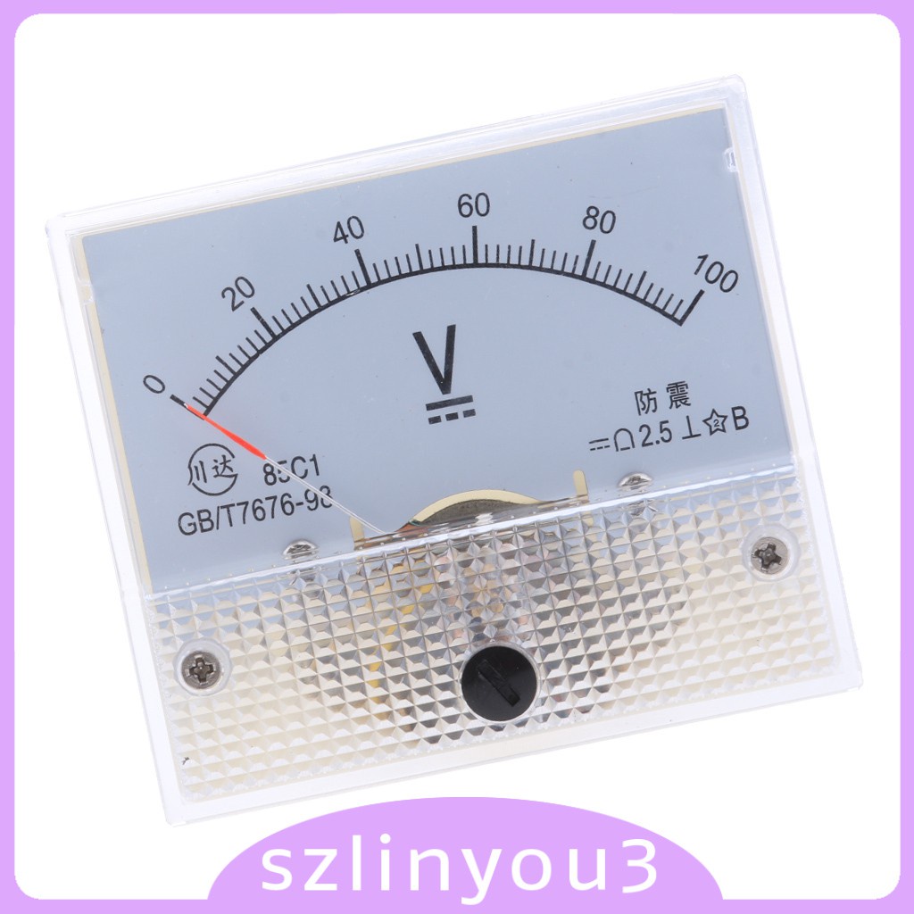 Practical Tool  85C1 DC 0-600V Rectangle Analog Panel Ammeter Gauge Ampere Meter Tester