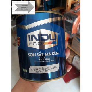 sơn sắt mạ kẽm INDU các màu