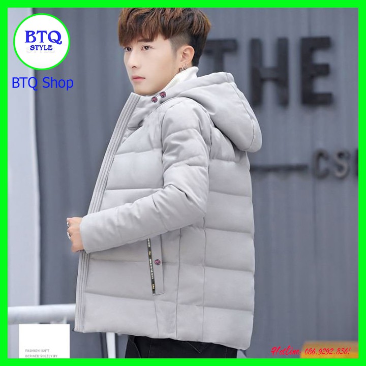 Áo khoác phao nam có mũ ( siêu chống gió rét_ hàng cao cấp bán shop ) | BigBuy360 - bigbuy360.vn