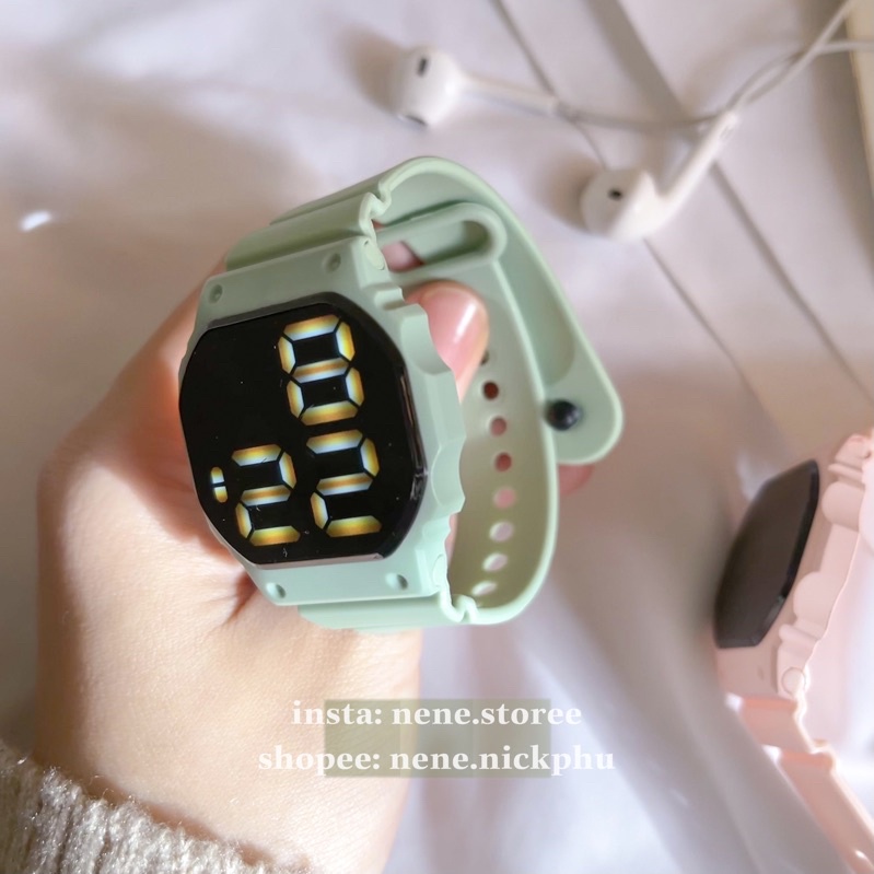 Đồng hồ nam, nữ LỤC GIÁC táo dây nhựa kiểu dáng năng động cho tuổi teen siêu yêu | BigBuy360 - bigbuy360.vn