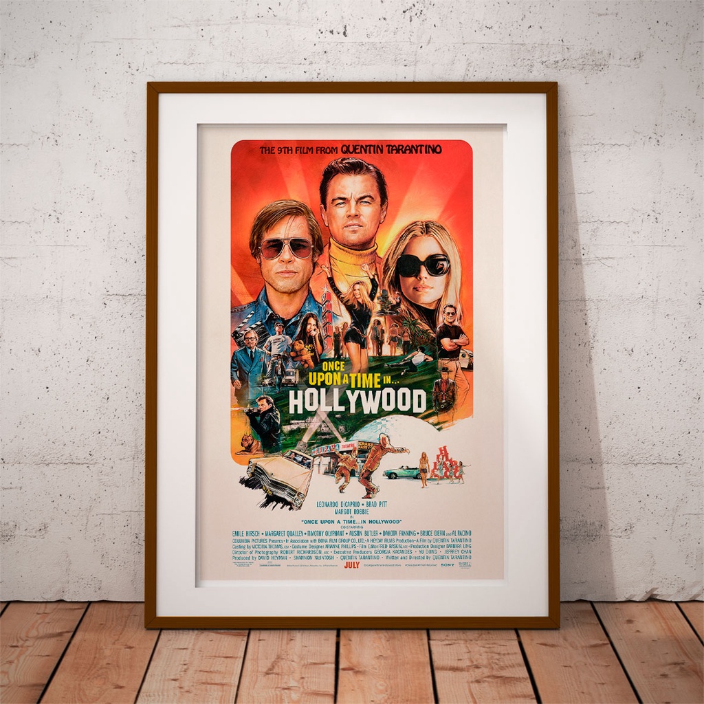 Ngày xửa ngày xưa... ở Hollywood Poster (2019) của Quentin Tarantino / Leonardo DiCaprio, Brad Pitt 