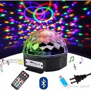 Đèn led cầu xoay sân khấu cảm biến nhạc + remote