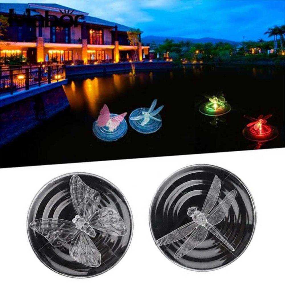 Daphs Đèn Phao Nổi Hình Chuồn Chuồn Sử Dụng Năng Lượng Mặt Trời Nhiều Màu Sắc