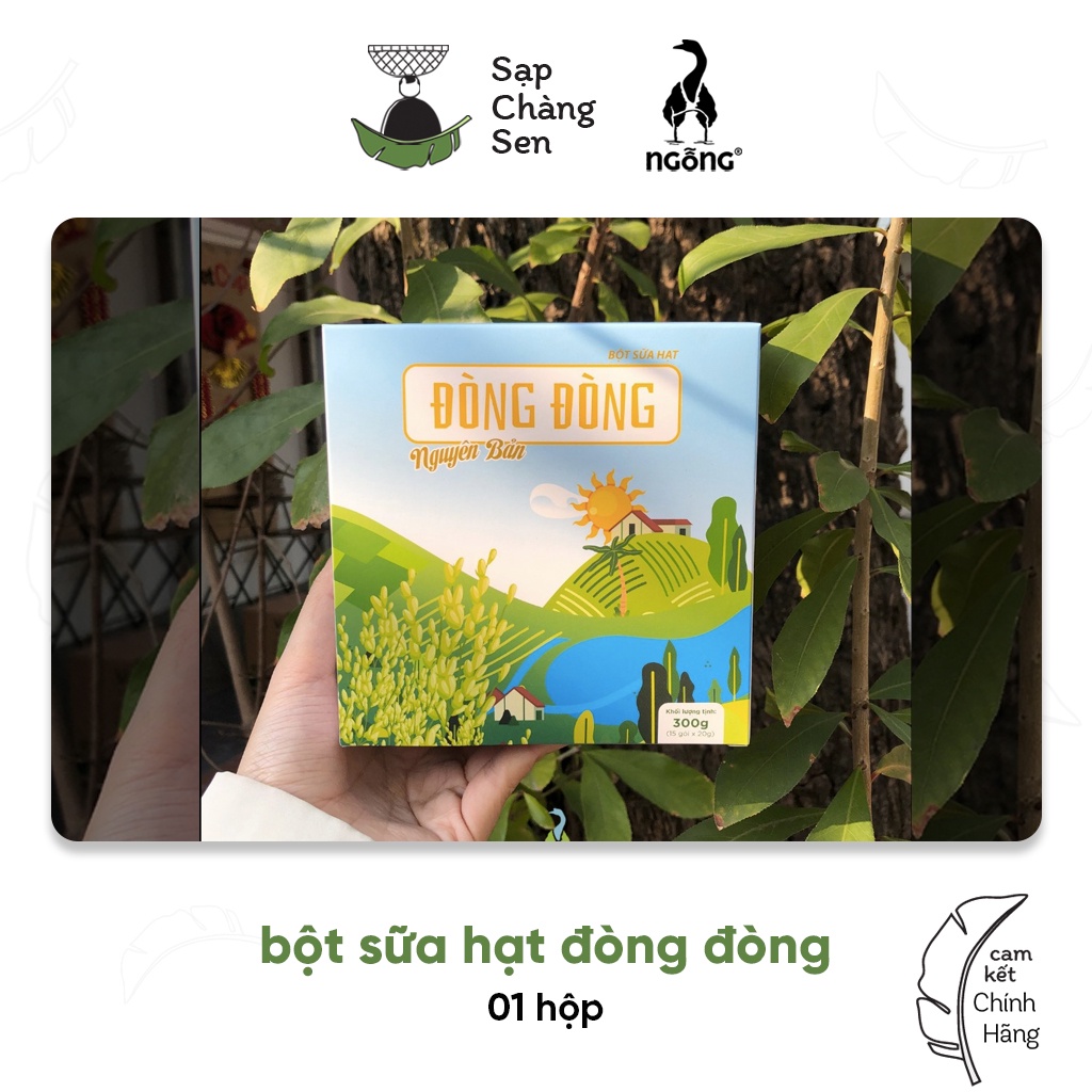 Bột sữa hạt Đòng Đòng (Ngỗng) - 300g | rau xanh, cacao, gạo tím, đường thốt nốt