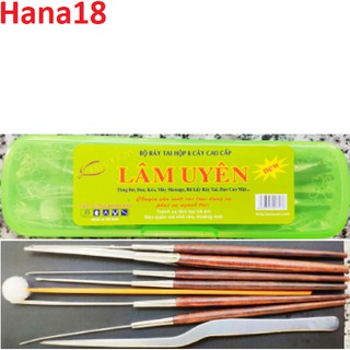 Hộp bộ ráy tai cao cấp Lâm Uyên 8 món Hana18 cung cấp hàng 100% chính hãng
