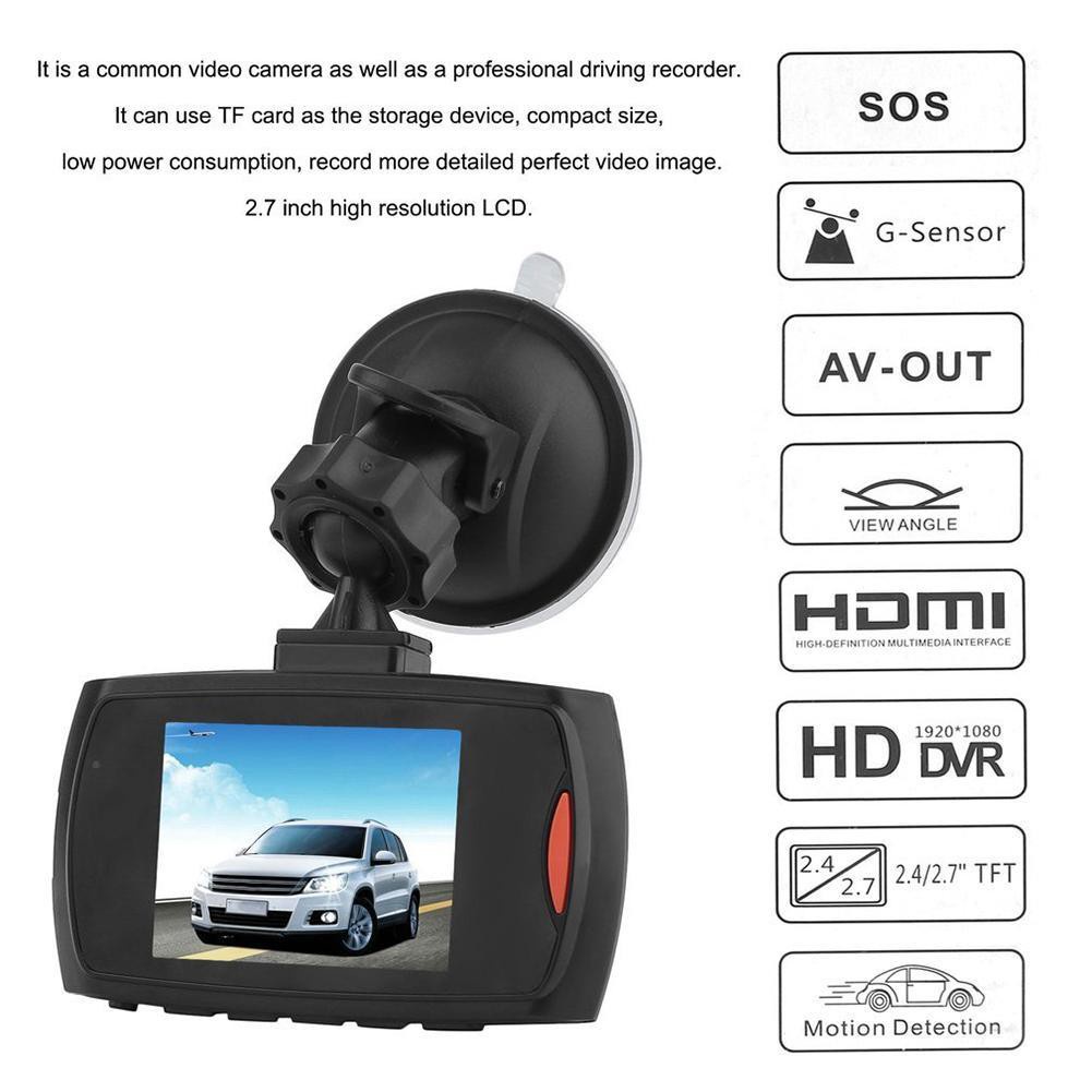 2.7inch LCD Night Vision HD 1080P Car Registrator DVR Camera Dash Cam Video