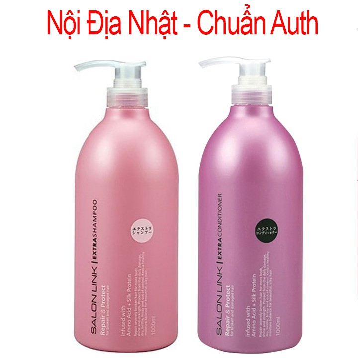 [Nội Địa Nhật - Chuẩn Auth] Cặp Dầu Gội Xả Salon Link Extra 1000ML