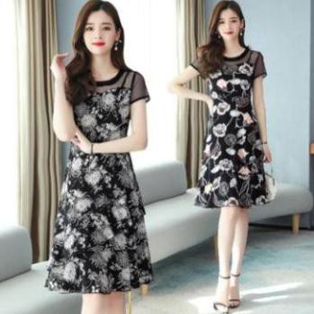 đầm nữ hoa 3d cao cấp