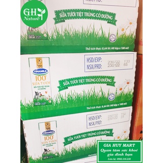 Sữa tươi con bò 100% Vinammilk thùng 48 hộp(180ml)