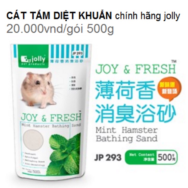 CÁT TẮM HAMSTER DIỆT KHUẨN JOLLY