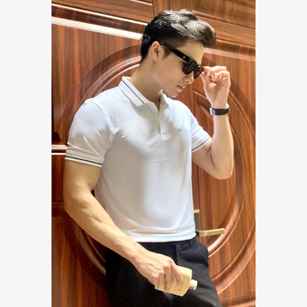 Áo thun Polo nam Basic trơn chất liệu Cotton thoáng mát có viền cổ, form slimfit MAPLS2101 | BigBuy360 - bigbuy360.vn