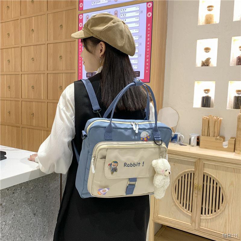 Túi vải cỡ lớn nữ 2020 new messenger ins Nhật Bản đi học Harajuku sinh đeo vai