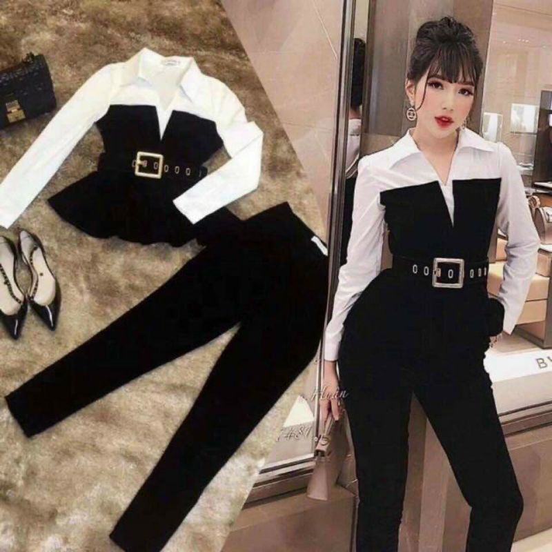 Set Sơ Mi &quot;Bigsize&quot; Kèm Nịt