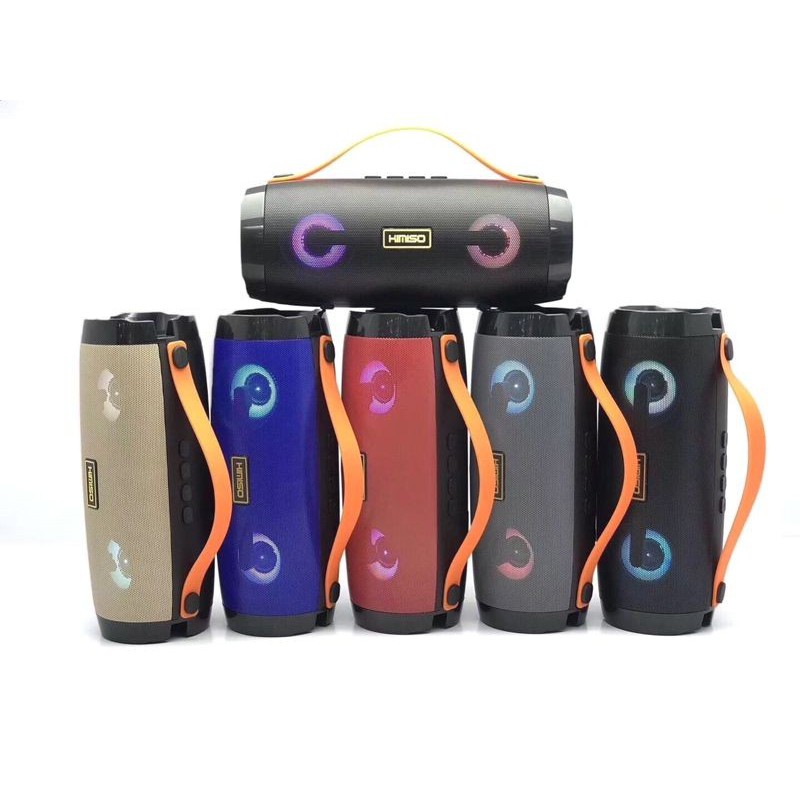 Loa Bluetooth Siêu Bass Không Dây KIMISO KMS-201 Hiệu Ứng Đèn Led Đổi Màu - Nghe Nhạc Chất Bass Trầm - Cắm USB Thẻ Nhớ