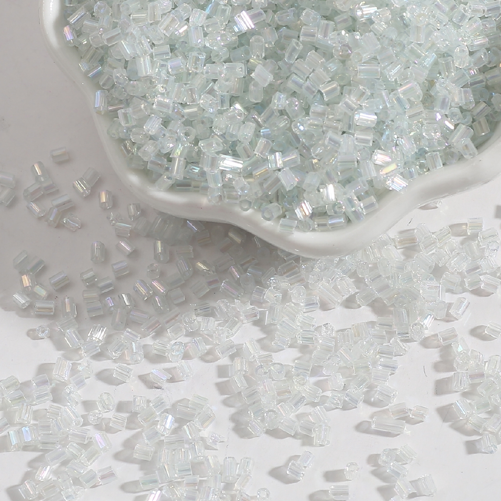 Túi 700 hạt thủy tinh hình trụ 2mm dùng làm trang sức thủ công diy