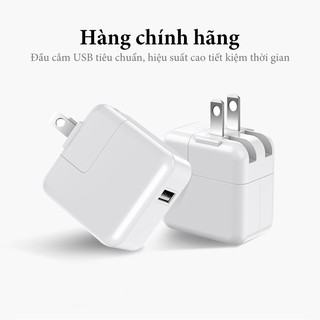 Củ sạc Ipad 1A màu trắng bắt mắt Đầu cắm có thể tháo lắp Tích hợp sạc nhanh phù hợp cho máy tính bảng/điện thoại và thiế