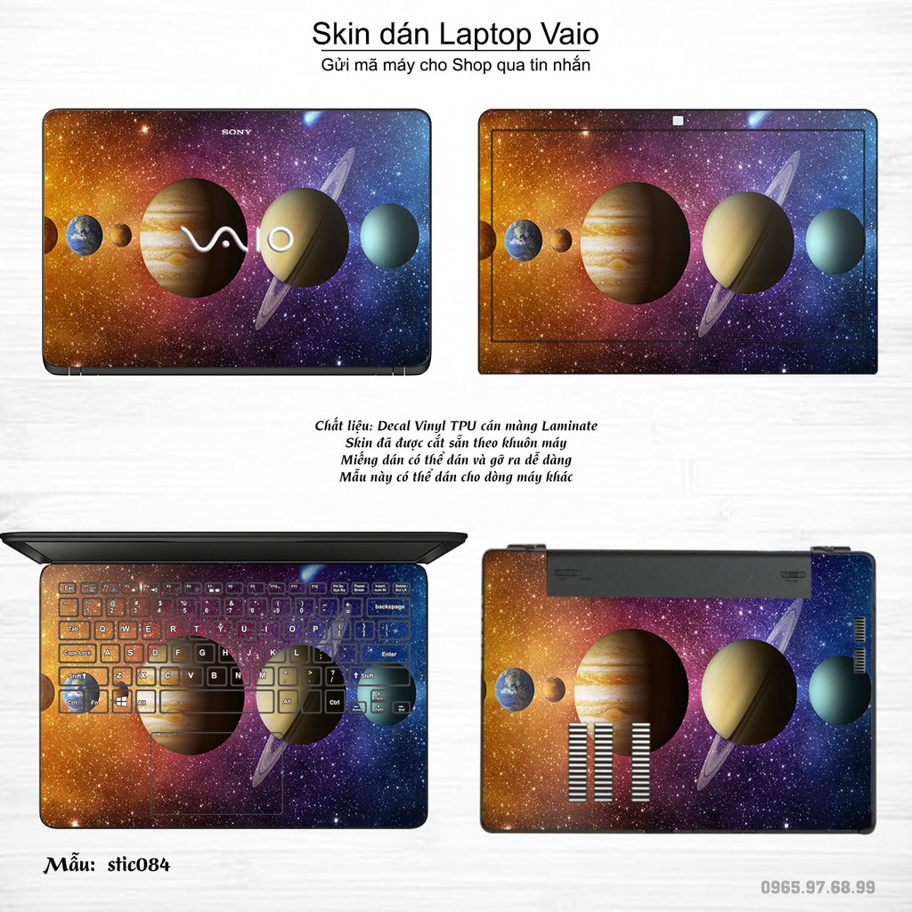 Skin dán Laptop Sony Vaio in hình Hoa văn sticker _nhiều mẫu 14 (inbox mã máy cho Shop)