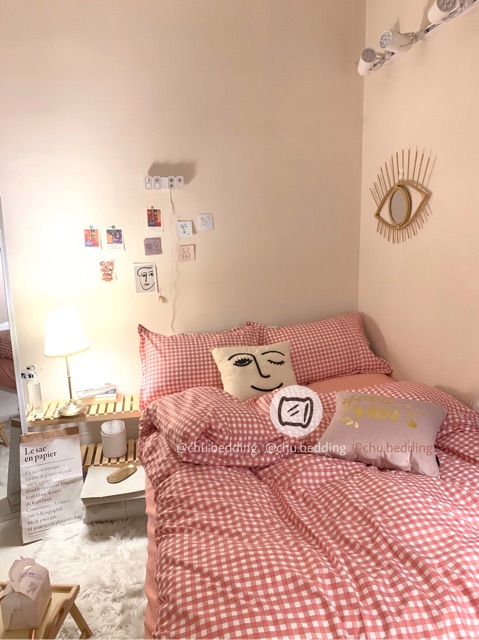 [FREESHIP] Set chăn ga Poly cotton: BẢNG MÀU CARO | BigBuy360 - bigbuy360.vn