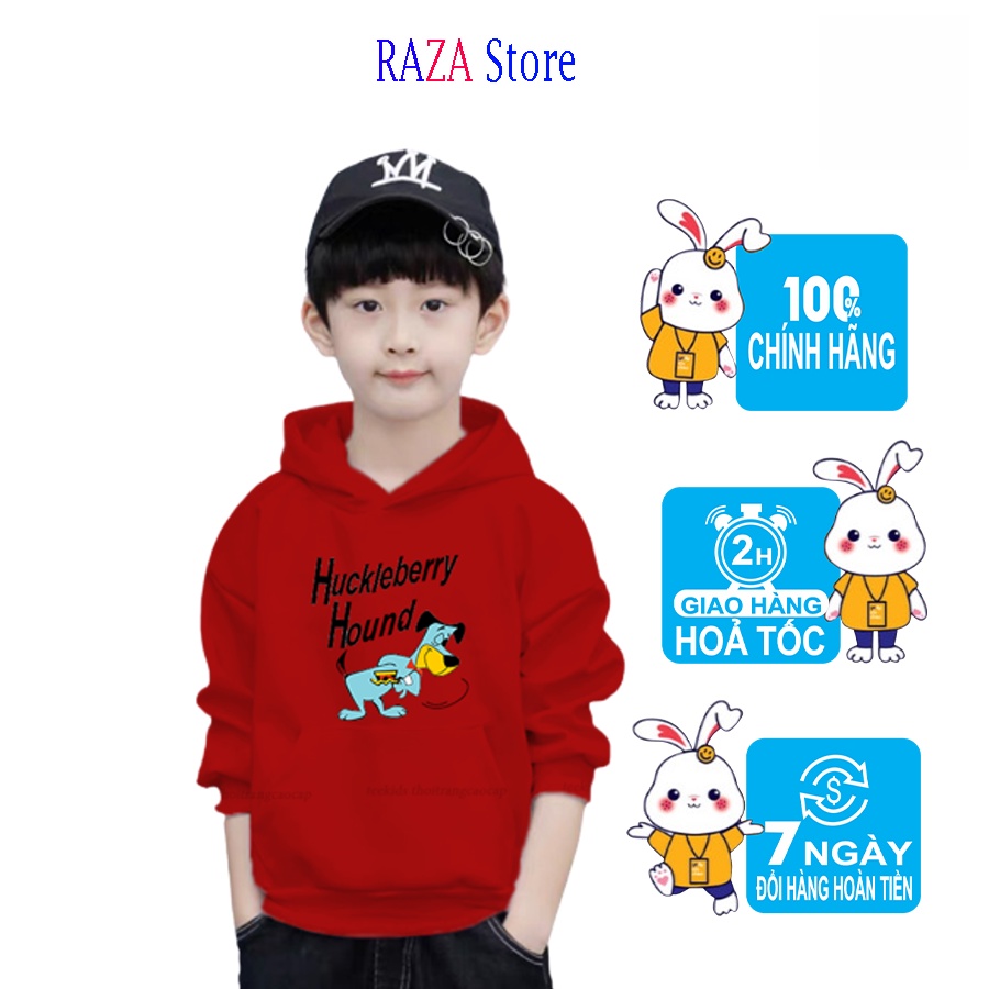 Áo hoodie cho bé RAZA  ,chất Vải da cá 100% coton cao cấp cho bé  RZM9