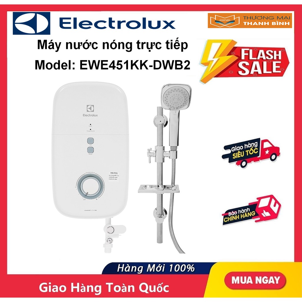 Máy Nước Nóng Trực Tiếp ELECTROLUX EWE451KX-DWB2