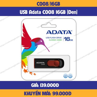 Usb adata c008 8gb/16gb/32gb-hàng chính hãng-mới 100%