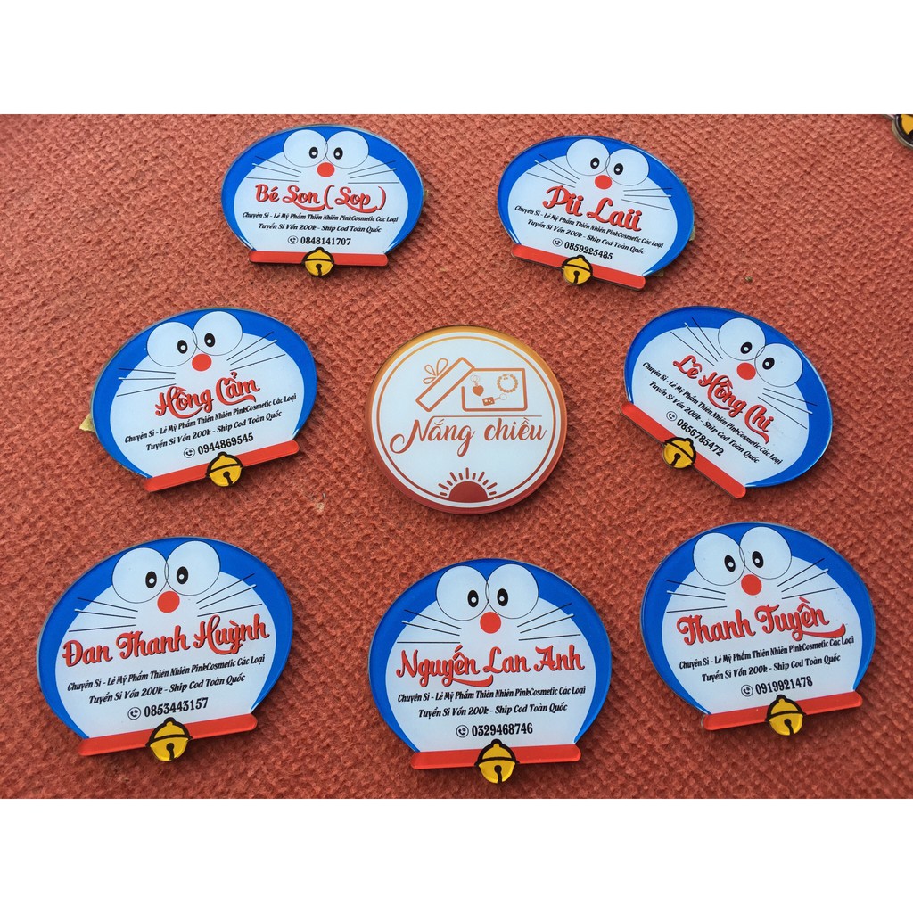 [BẢNG HIỆU MẪU DORAEMON] - Biển hiệu in thông tin shop và thiết kế theo yêu cầu - Free thiết kế