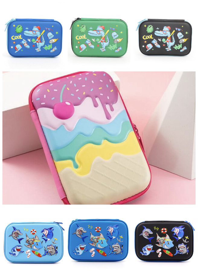 3d Túi đựng bút hộp bút vải to nhựa Bóp Viết Cho Học Sinh Eva