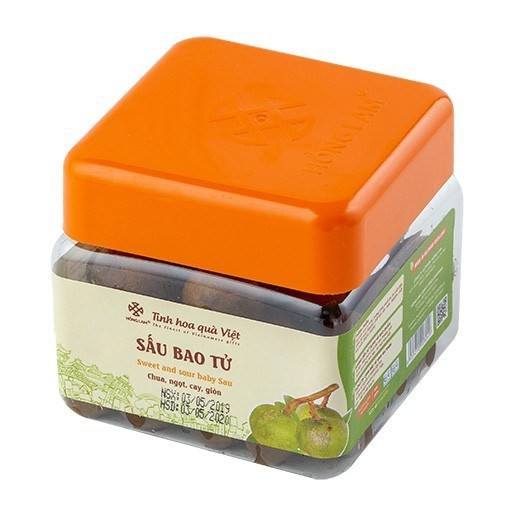 Ô Mai (Xí Muội) Sấu Bao Tử Hồng Lam - Vị Chua Cay Giòn - Hộp, gói (100g, 200g, 300g, 500g)