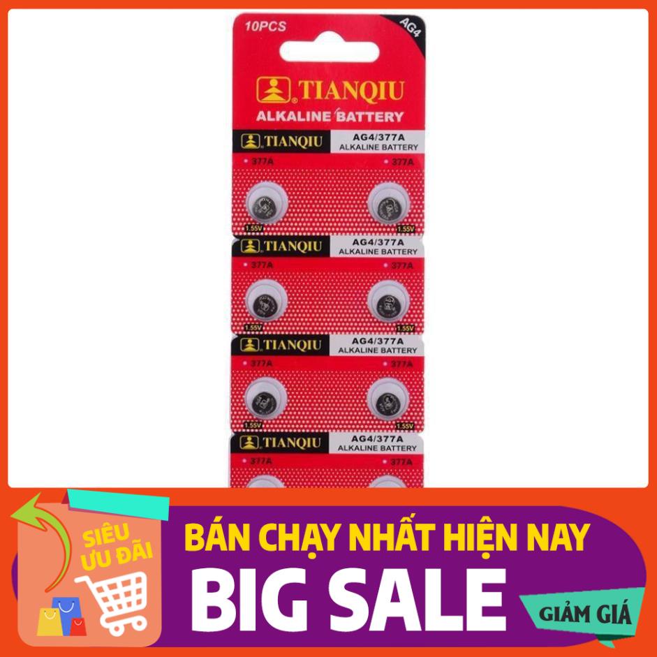 Pin Đồng Hồ Đeo Tay SR626SW - SR626 - 626 - 377 - LR626 - AG4 Dạng Cúc Áo Hiệu TianQiu Giá Rẻ Tại Hà Nội
