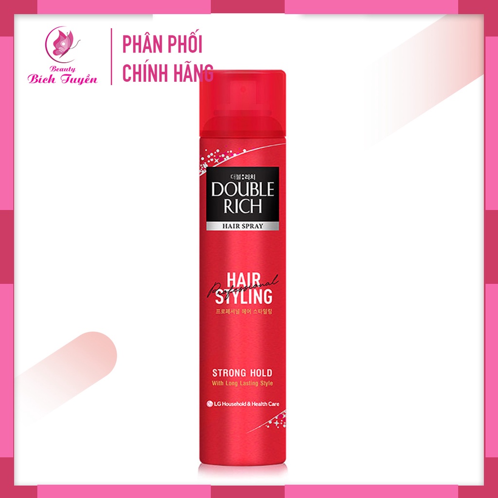 Xịt Tạo Kiểu Tóc DOUBLE RICH HAIR MOUSSE - HAIR SPRAY STRONG HOLD