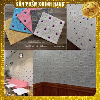 [Freeship Extra] Xốp dán tường đính nhũ kim tuyến 6mm