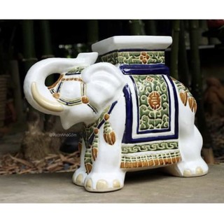 Đôn voi bằng sứ ( cặp 2 con)