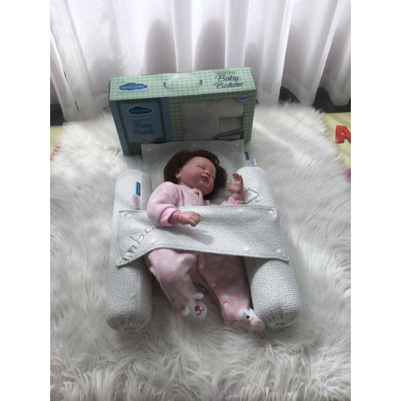 Gối chặn có đai vỏ gối sợi tre bamboo hãng Comfy Baby