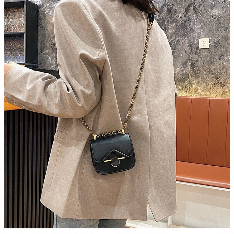 Túi đeo chéo mini dáng vuông phong cách retro Hàn Quốc