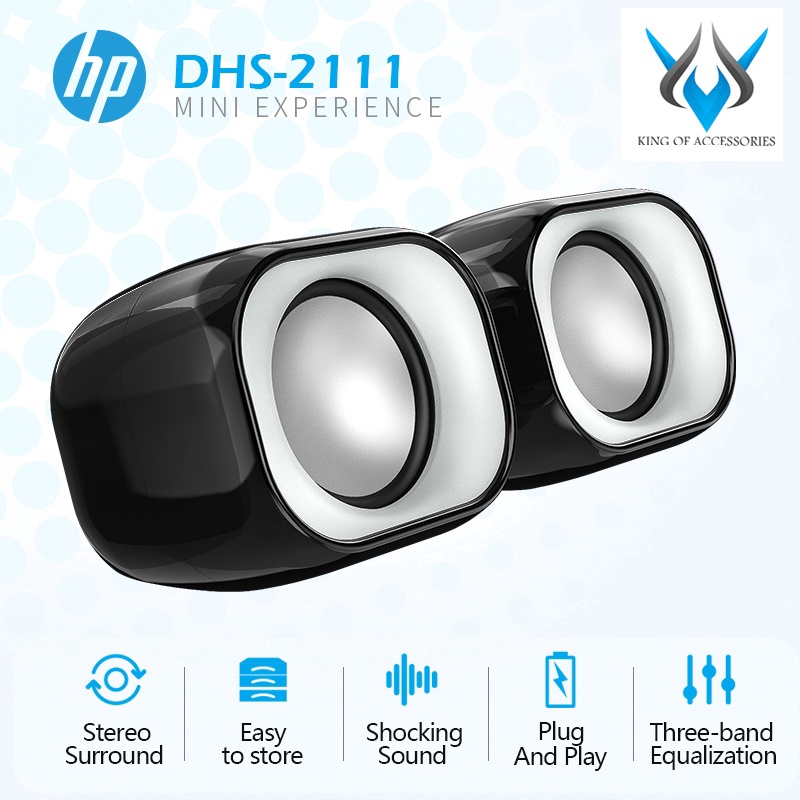 Loa vi tính 2.0 HP DHS-2111 công suất 6W - chính hãng siêu bền (nhiều màu)