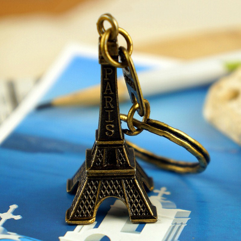 Móc khóa hình tháp Eiffel mini dễ thương