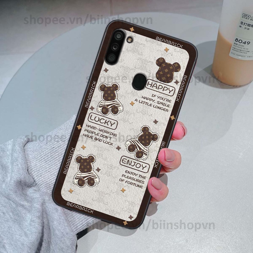 Ốp Samsung A11 / M11 hình gấu bear brick đẹp độc lạ, thời trang, cá tính
