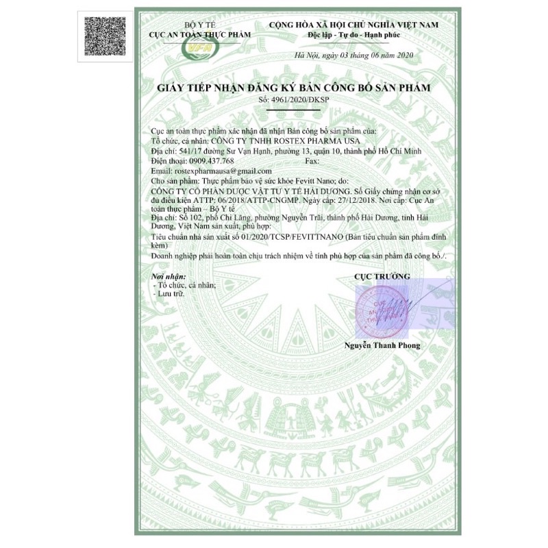 Fevitt Nano bổ sung sắt và acid folic, cải thiện thiếu máu do thiếu sắt, hỗ trợ quá trình tạo máu