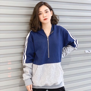 Hoodie phối 2 màu