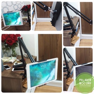 KẸP IPAD ĐIỆN THOẠI MÁY TÍNH BẢNG ĐẦU GIƯỜNG BÀN LÀM VIỆC TIỆN LỢI