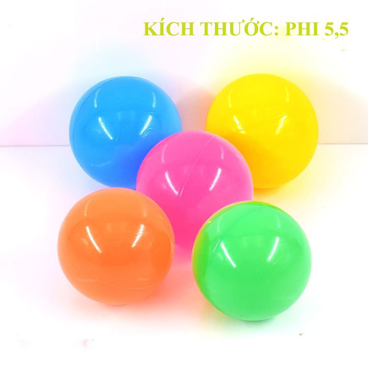 Set 10 Quả Bóng Nhựa Hàng Việt Nam Cho Bé 5,5cm 7,5cm 10cm