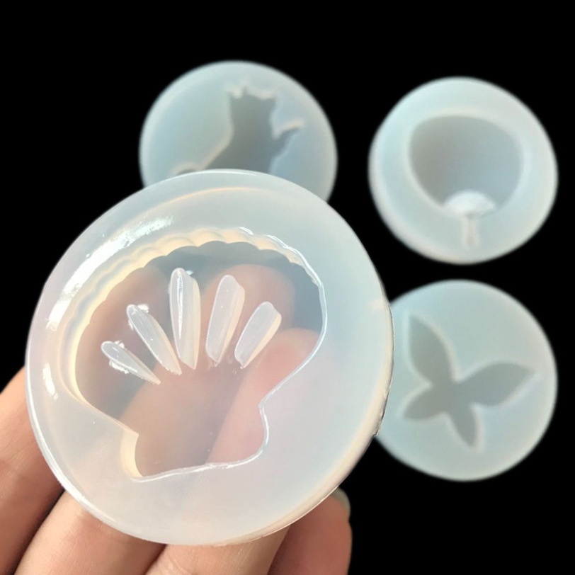 Khuôn silicon làm vật liệu UV epoxy resin hình bướm mèo sáng tạo