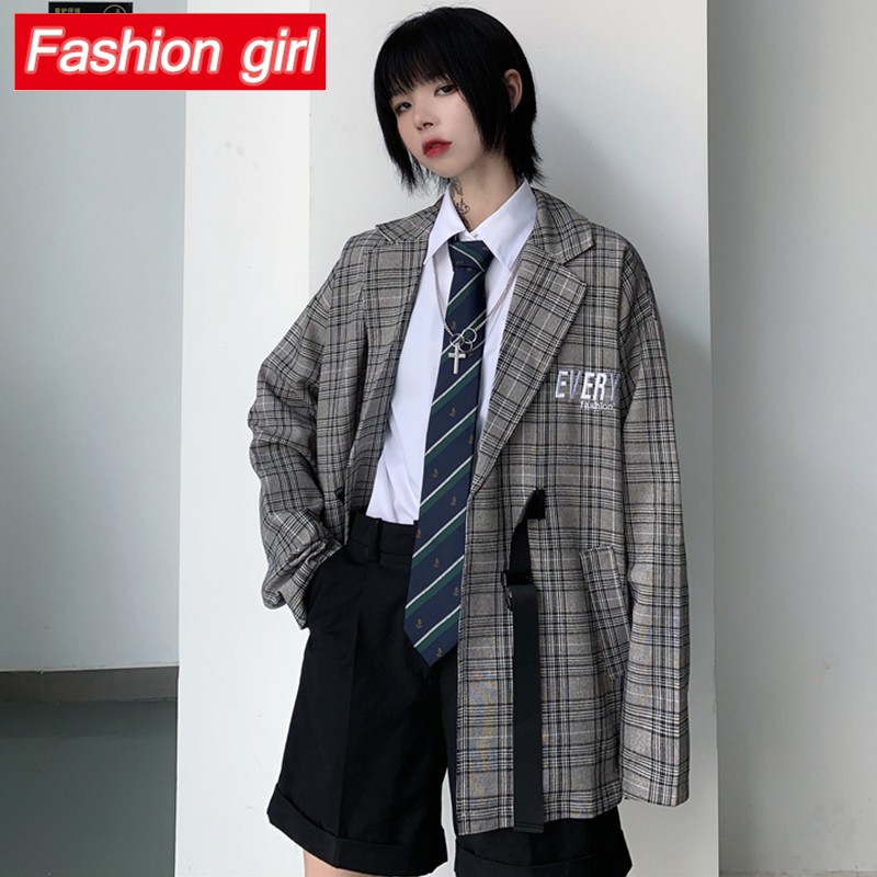 Áo Khoác Kẻ Sọc Caro Phong Cách Retro Harajuku Cho Nam | BigBuy360 - bigbuy360.vn