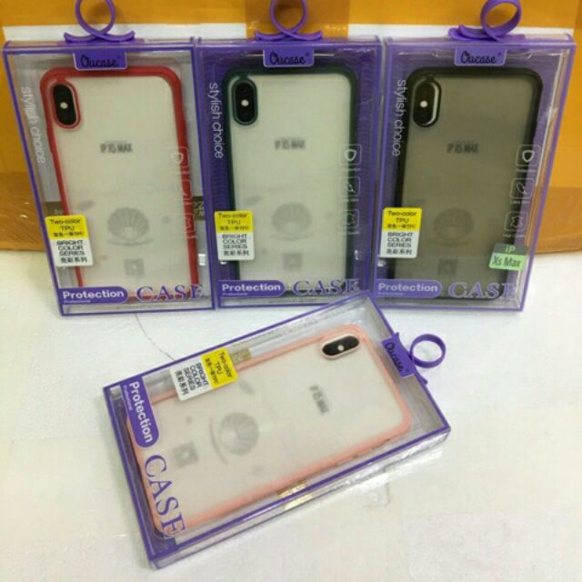 Ốp Ou case viền xi lưng nhám iphone Xs max
