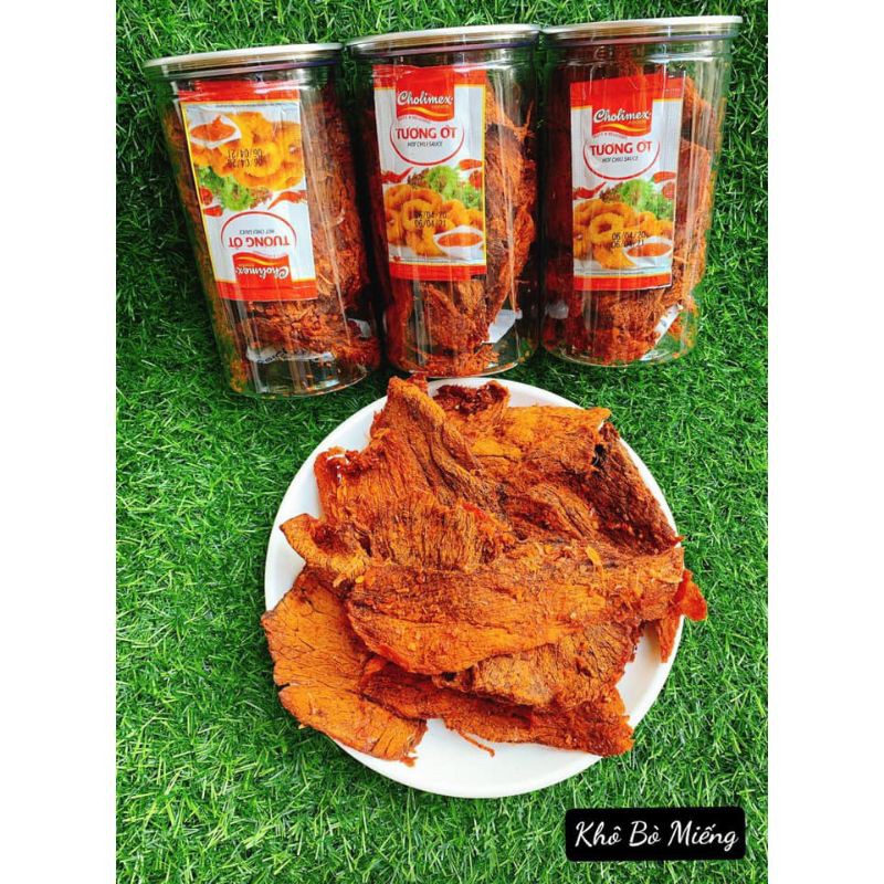 sỉ 10 hủ pet 250gr khô bò miếng mềm tứ xuyên