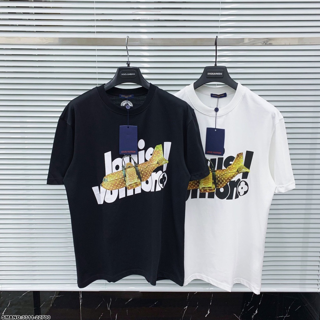 Áo Thun Lv Họa Tiết Máy Bay SPF . Áo Phông Cổ Tròn In Họa Tiết Siêu Đẹp DT STORE MENWEAR