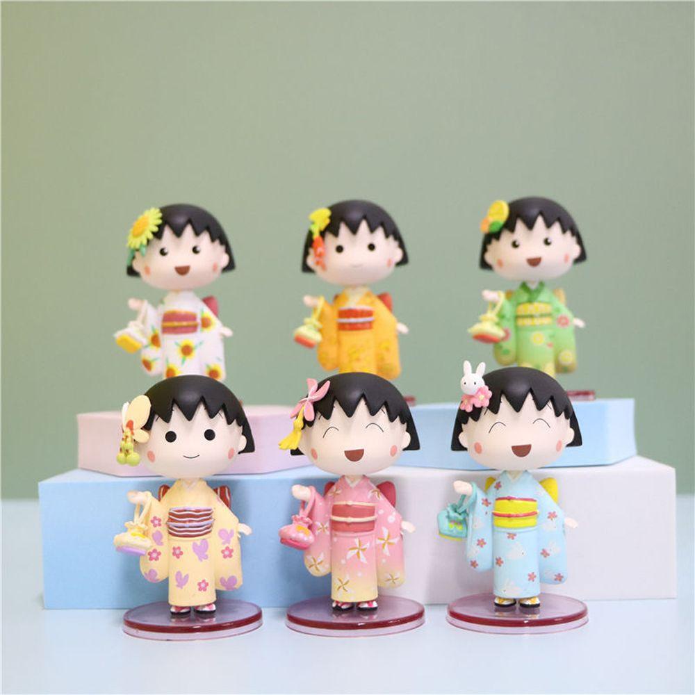 LILYES Mô Hình Nhân Vật Maruko Dễ Thương Dùng Trang Trí