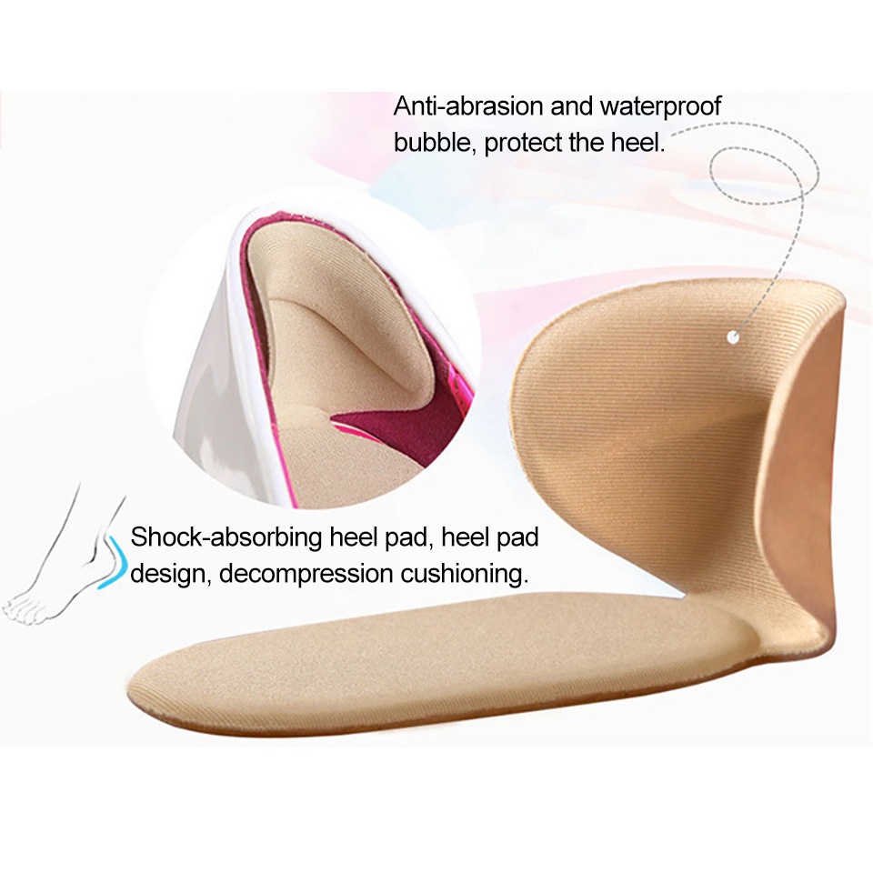 Miếng Dán Gót Chân Chống Sốc Dày Dặn Hấp Thụ Sốc Dùng Khi Mang Giày Cao Gót