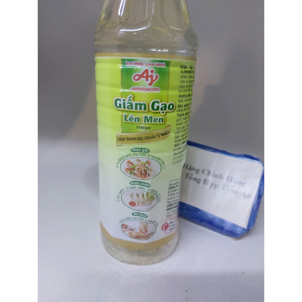 Giấm gạo lên men Ajinomoto chai 400ml